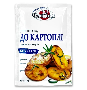 Приправа до картоплі без солі Чемпіон, 30 г